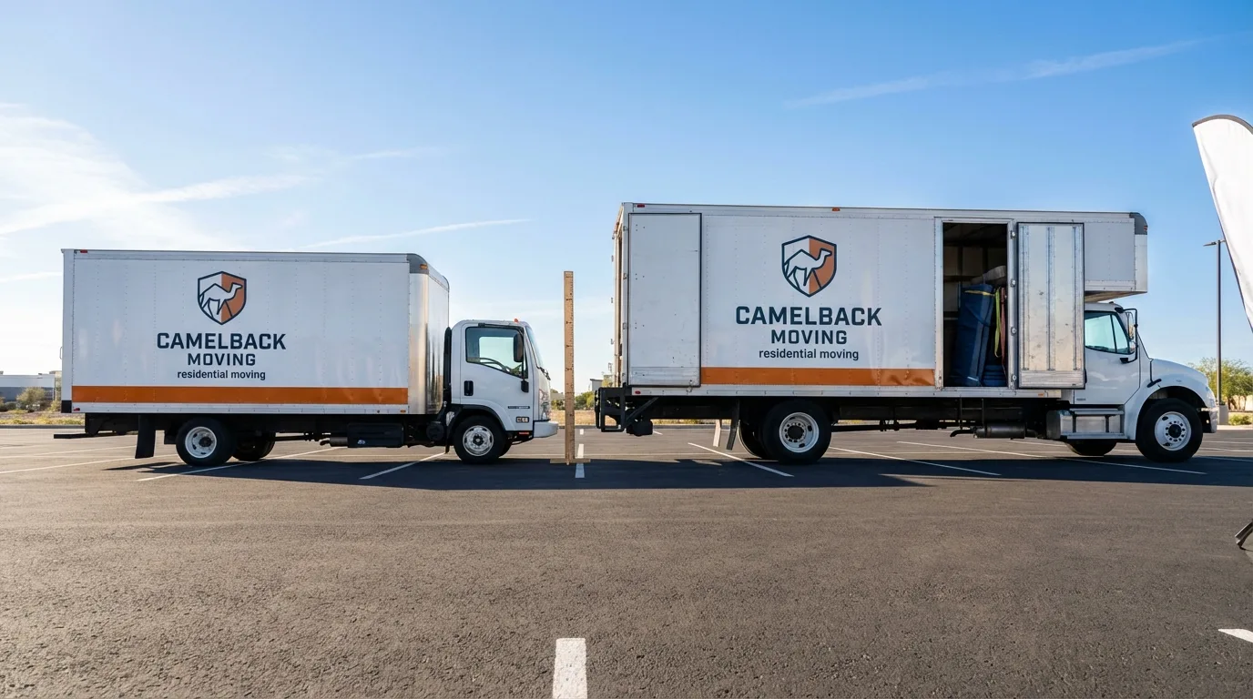 Moving truck size capacity guide in Shirley